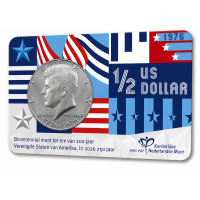 USA Kennedy Half Dollar 1976 P Coincard